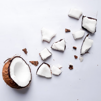A smashed coconut
