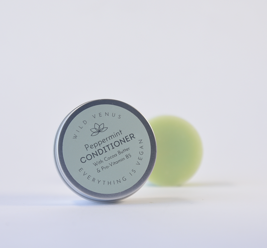 Peppermint conditioner bar is completely vegan and a zero waste product as you can choose to order it in a lovely reusable aluminium tin. Great for your holidays. 