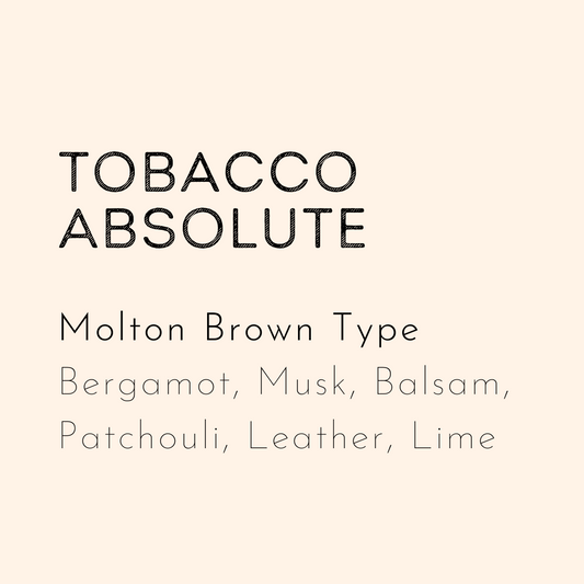 Tobacco Absolute smells like the Bolton Brown candle. 