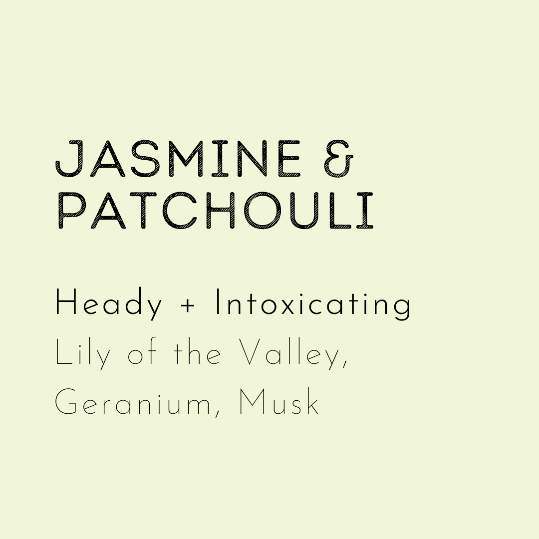 Jasmine and patchouli soy wax melt