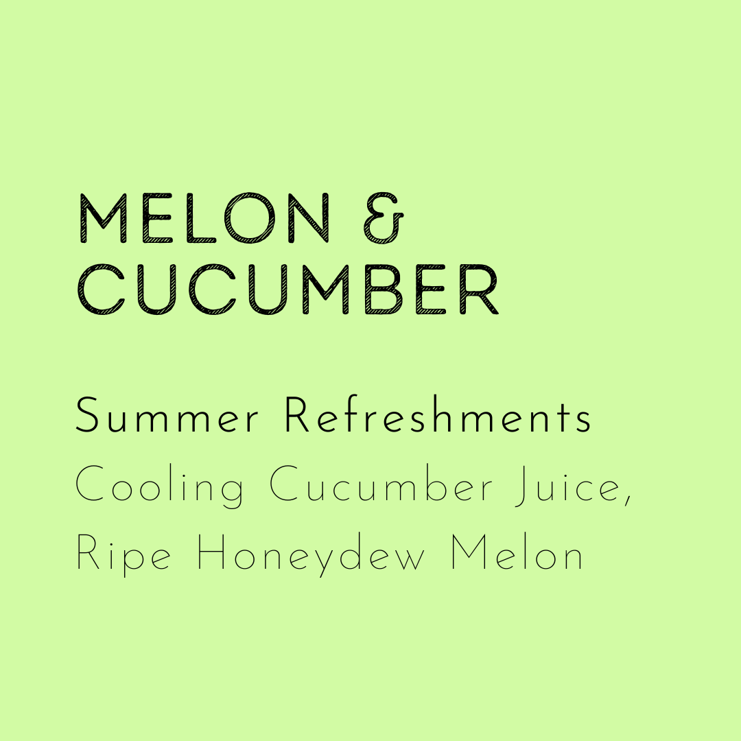 Melon and cucumber soy wax melt.