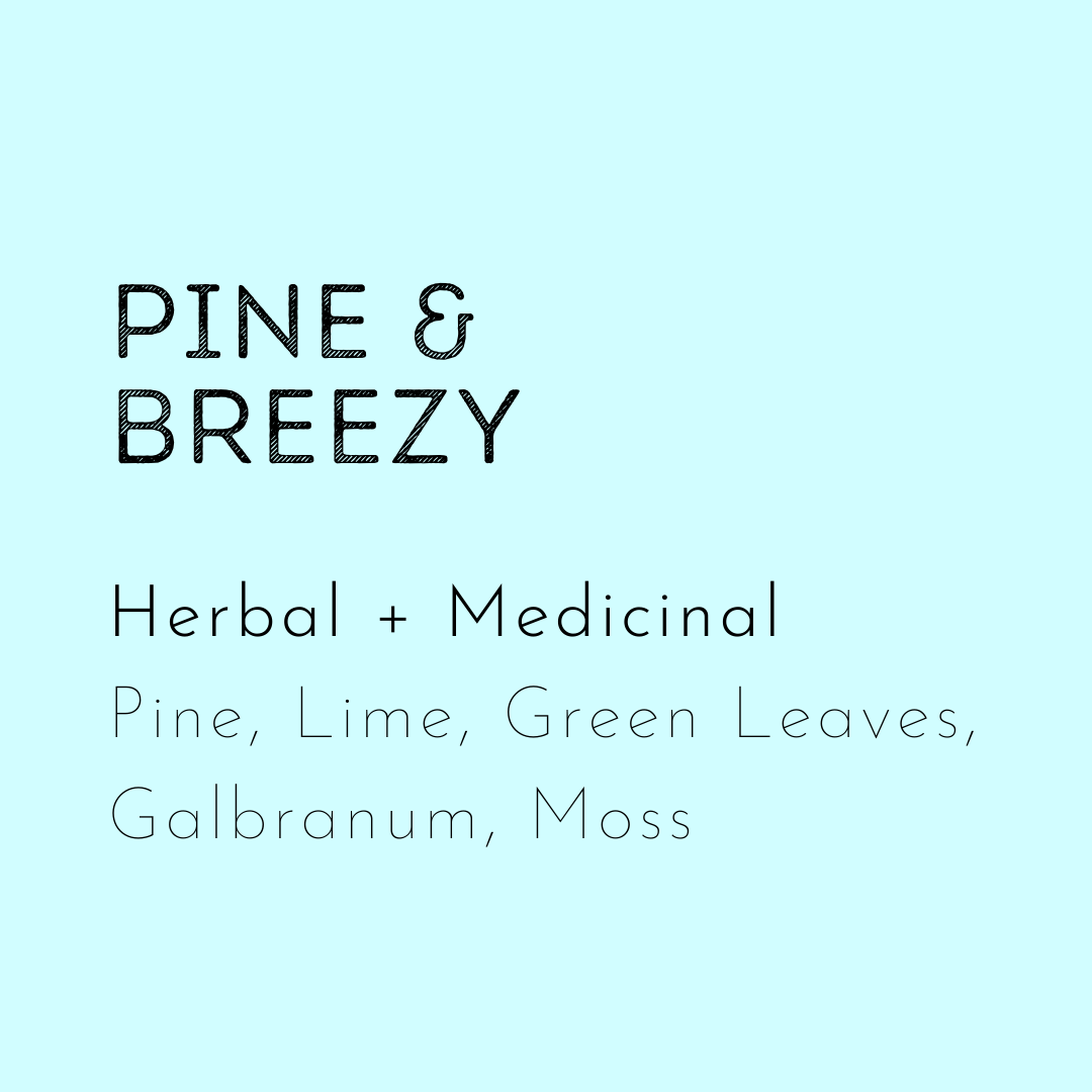 Pine and breezy highly scented soy wax melt is handmade in the UK.