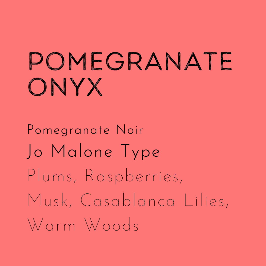 Pomegranate Onyx is a highly scented handmade soy wax melt. 