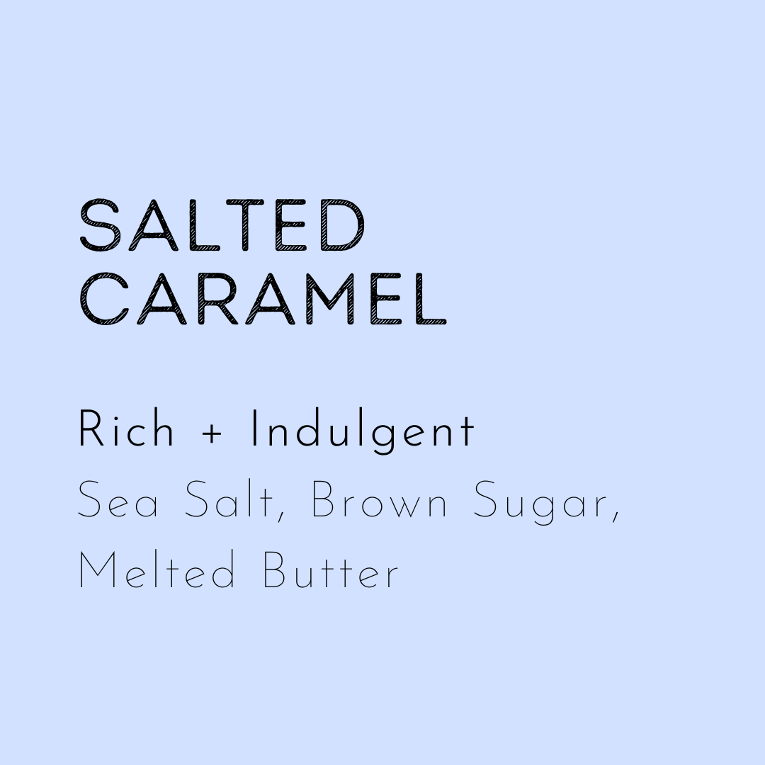 Salted caramel soy wax melt handmade in the UK