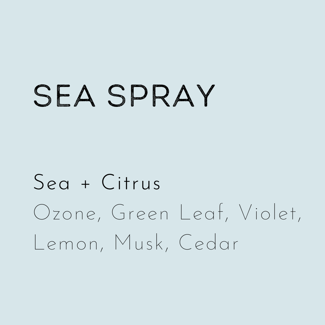 Sea Spray soy wax melt handmade in Lancashire.