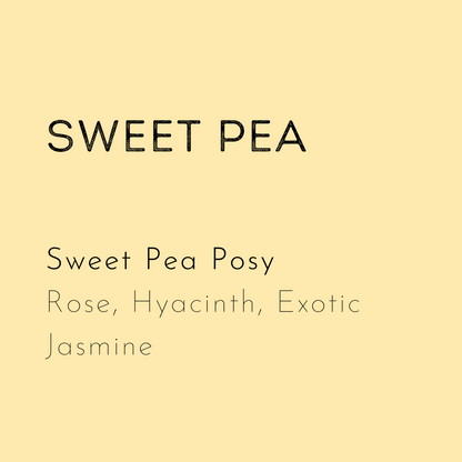 Sweet Pea Scented soy wax melt is handmade in the UK